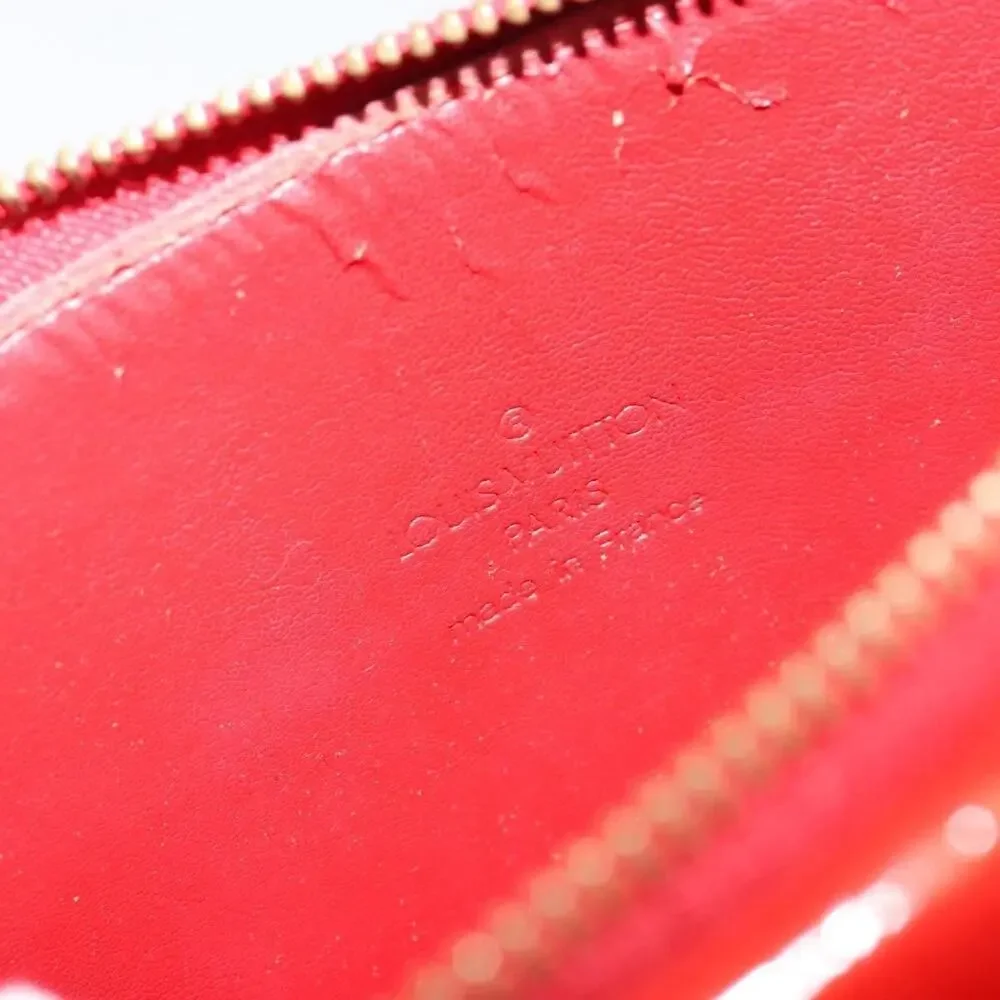 Louis Vuitton Monogram Vernis Motto Accessory Pouch Red